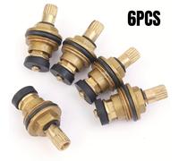 Set da 6 valvole universali a sgancio G1/2" per rubinetti - Valvole di ricambio per rubinetti e bagno, installazione facile, accessorio per rubinetto