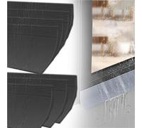 Set da 7-8-9-10 Pezzi di Strisce Antipioggia per soglia Esterna per Porte, Strisce autoadesive Flessibili e Pieghevoli per bloccare l'acqua sui telai delle finestre e Strisce Antipioggia per