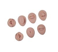 Set da 7 pezzi di allenamento per l'arte cosmetica con 7 superfici riutilizzabili in silicone per esercitarsi sul viso multi tono strumento di simulazione delle sopracciglia
