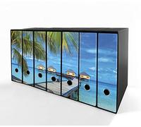 Set da 7 raccoglitori ad anelli MALDIVE - Faldoni SHAREPRINTING (H31 con 2 anelli)