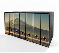 Set da 7 raccoglitori ad anelli MONTE FUJI - Faldoni SHAREPRINTING (H34 con 4 anelli)