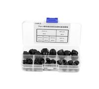 Set da 70 pezzi di dadi esagonali ciechi in nylon HaloVerde, un kit completo di assortimento di dadi ciechi che include dimensioni M3 / M4 / M5 / M6 / M8 / M10 per vari progetti, (Nera)