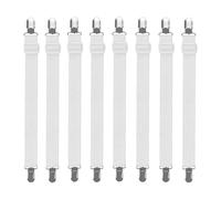 Set da 8 clip elastiche per lenzuola, doppie clip terminali, bretelle fisse