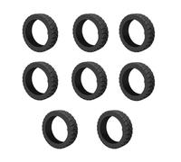 Set da 8 copriruote per valigia, protezione resistente per graffi e riduzione del rumore (Nero)