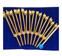 Set Da 8 Diapason, For Guarigione Del DNA, Chakra, Terapia Del Suono, Mente E Spirito In Perfetta Armonia, Con Martello Di Gomma, Custodia In Velluto