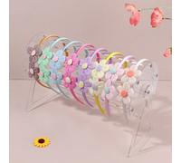 Set da 8 fasce per capelli con fiori da ragazza, accessori per capelli stile campagna per vacanze, decorazioni floreali raffinate come regalo per amici ATTENZIONE: PERICOLO DI SOFFOCAMENTO-Pezzi picco