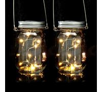 Set da 8 lampade solari Barattoli luminosi 400 ml Vetro Set di lampade solari
