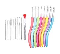 Set da 8 pezzi, 1 set di aghi di lana (9 set di bottiglie), uncinetto a maglia, uncinetto, uncinetto fai da te