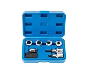 Set da 8 Pezzi Chiave per Ammortizzatori con Prese da 10.5x3.5mm E 14.5x5mm in Acciaio 45 con Alloggiamenti Sagomati per Uso Professionale