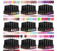 Set da 8 pezzi di smalto gel per unghie da 7,3 ml, durevole e di lunga durata, senza piombo, smalto gel UV semi-permanente e rimovibile, adatto per l'estate, per decorazioni fai-da-te, applicabile per