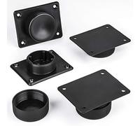 Set da 8 Piedini per Mobili GOLF II Ø 50 mm Piedino Scorrevole Piedino per Divano Piedino di Appoggio Piedino Protettivo Nero Regolabile di SO-TECH