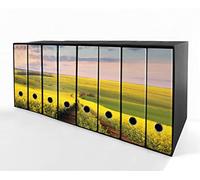 Set da 8 raccoglitori ad anelli CAMPO FIORITO - Faldoni SHAREPRINTING (H31 con 2 anelli)