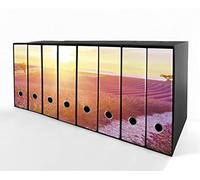 Set da 8 raccoglitori ad anelli LAVANDA AL TRAMONTO - Faldoni SHAREPRINTING (H31 con 4 anelli)