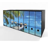 Set da 8 raccoglitori ad anelli MALDIVE - Faldoni SHAREPRINTING (H31 con 2 anelli)
