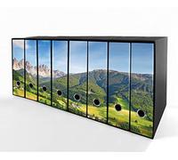 Set da 8 raccoglitori ad anelli SCENARIO ALPINO - Faldoni SHAREPRINTING (H34 con 2 anelli)