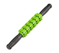 Set da 8 rulli massaggianti Relaxdays con manico, nero-verde | Rullo per fasce muscolari: collo, schiena, gambe