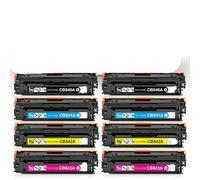 Set da 8 toner CB540A CB541A CB542A CB543A 125A compatibile con CP1515n CP1518ni