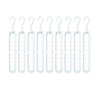 Set da 9 Grucce Salvaspazio Multifunzione per Armadio: Organizer Porta Grucce Appendiabiti, Salvaspazio Armadio Interno, Accessori Interni - Grucce Multiple, Home Organizer Bianco