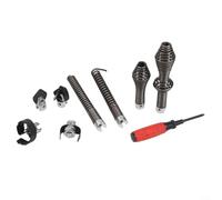 Set da 9 pezzi per la pulizia degli scarichi e trivella per Ridgid C8, accessori per dragaggio tubi in acciaio al manganese, con cacciavite, codolo da 5/8 pollici per la rimozione di blocchi idraulici