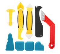 Set da 9 pezzi Sigillante siliconico multifunzionale Spatola Raschietto Kit di riempimento Strumento di finitura per calafataggio per sigillare attività di calafataggio Progetti