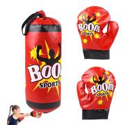 Set Da Allenamento Per Boxe Per Bambini - Sacco E Guanti Da Boxe Professionali | Sacco Di Sabbia Per Bambini E Adolescenti Per Esercitarsi Con Pugni E Calci, Allenamento Sicuro Nella Palestra Di Casa,