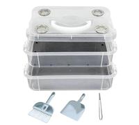 Set da allevamento per della farina, contenitori per mangimi a doppio piano, contenitori per della farina, per entomologia, biologia, formazione scientifica in classe, scuola o progetto