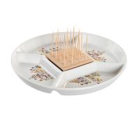 Set da Aperitivo DKD Home Decor 23,5 x 23,5 x 7 cm Naturale Rosso Multicolore