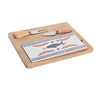 Set da Aperitivo DKD Home Decor 24,5 x 20 x 1,2 cm Rosso Azzurro Gres Mediter