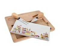 Set da Aperitivo DKD Home Decor 24,5 x 20 x 1,2 cm Rosso Bianco Multicolore G