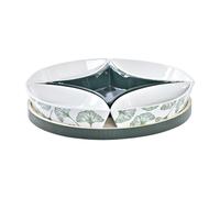 Set da Aperitivo DKD Home Decor Legno 22 x 22 x 1 cm Fogli Verde Gres