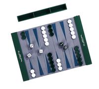 Set da backgammon arrotolabile in pelle PU facile da trasportare con in acrilico perfetto per divertimento in famiglia Tappetino da gioco per famiglie per parco sulla spiaggia e uso domestico