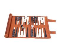 Set da backgammon da viaggio arrotolabile | Pelle PU e microfibra per la famiglia