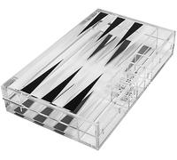 Set da backgammon in acrilico, tavola da viaggio pieghevole con borsa per adulti e famiglie