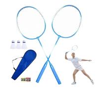 Set da badminton - Famiglia per il libero, per adolescenti, set per sport giovanili, lanciatori di corse in classe professionale, struttura leggera in fibra di carbonio con rete Premium Grip