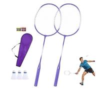 Set da badminton - Giochi ricreativi per tutta la famiglia, attrezzatura sportiva per adolescenti e giovani | Racchette e navette professionali, telaio leggero in fibra di carbonio con presa premium