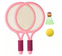 Set da badminton per bambini in confezione da 2, racchette da tennis per bambini per giochi al coperto e all'aperto, giocattoli da gioco per genitori e figli stile 1, set da badminton per