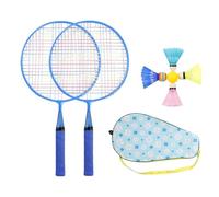 Set da badminton per bambini | Set navetta da giardino leggero | Racchetta con impugnatura | Per ragazzi ragazze famiglia amici giochi all'aperto attività sportive estive
