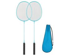 Set da Badminton per Esterni - in Nylon tensionate, Racchetta Giardino 2 Giocatori, Set con Borsa Il Trasporto, Acciaio Resistente agli Urti carichi Pesanti | Gioco di Genitori e principi