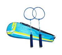 Set da badminton - Set di 2 racchette da badminton leggere | Attrezzatura con corde elastiche per spiaggia, giardino, giochi all'aperto in famiglia