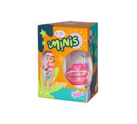 BABY born Minis Playset Vasca da bagno con Amy 906101 - Bambola da 6.5 cm con accessori e corpo mobile per un gioco realistico - Adatto a bambini dai 3 anni in su