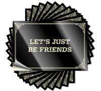 Set da bagno con citazione | Retro Wall Let's Just Be Friends for Math(12 x 18 cm)