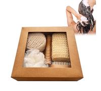 Set da bagno da 6 pezzi - Collezione scrubber per il corpo, confezione regalo spa | Include spugna da bagno, spugna, asciugamano, spazzola, lima per piedi, da massaggio per la famiglia, i n