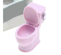 Set da bagno in miniatura | Rubinetto da bagno realistico | WC giocattolo con effetto sonoro | Mini tazza per WC per mobili per la casa delle bambole Decorazione fingere di giocare e per la