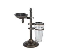 Set da bagno in ottone porta SPAZZOLINO SAPONE stile impero arredo toilette