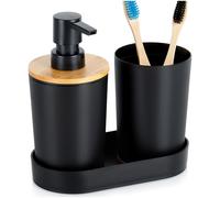 Set da bagno nero a 3 pezzi