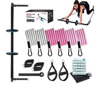 Set da bar pilates, set da bar pilates, asta da allenamento per pilates, attrezzo portatile per allenamento nucleare per pilates e esercizi addominali