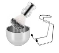 Set da Barba Ciotola di Sapone + Pennello da Barba + Supporto per Supporto,4994