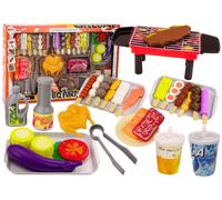Set da barbecue per bambini con alimenti e verdure, festa BBQ, 37 pezzi