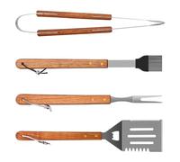 Set da barbecue - Strumenti per barbecue appendibili | Set di utensili per barbecue in acciaio inox per campeggio all'aperto, per barbecue con pinze, spatola, forchetta, spazzola