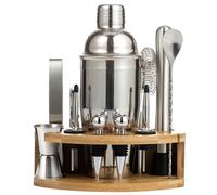 Set da barman per cocktail, 12 pezzi, shaker in argento, KLAUSBERG KB-7655